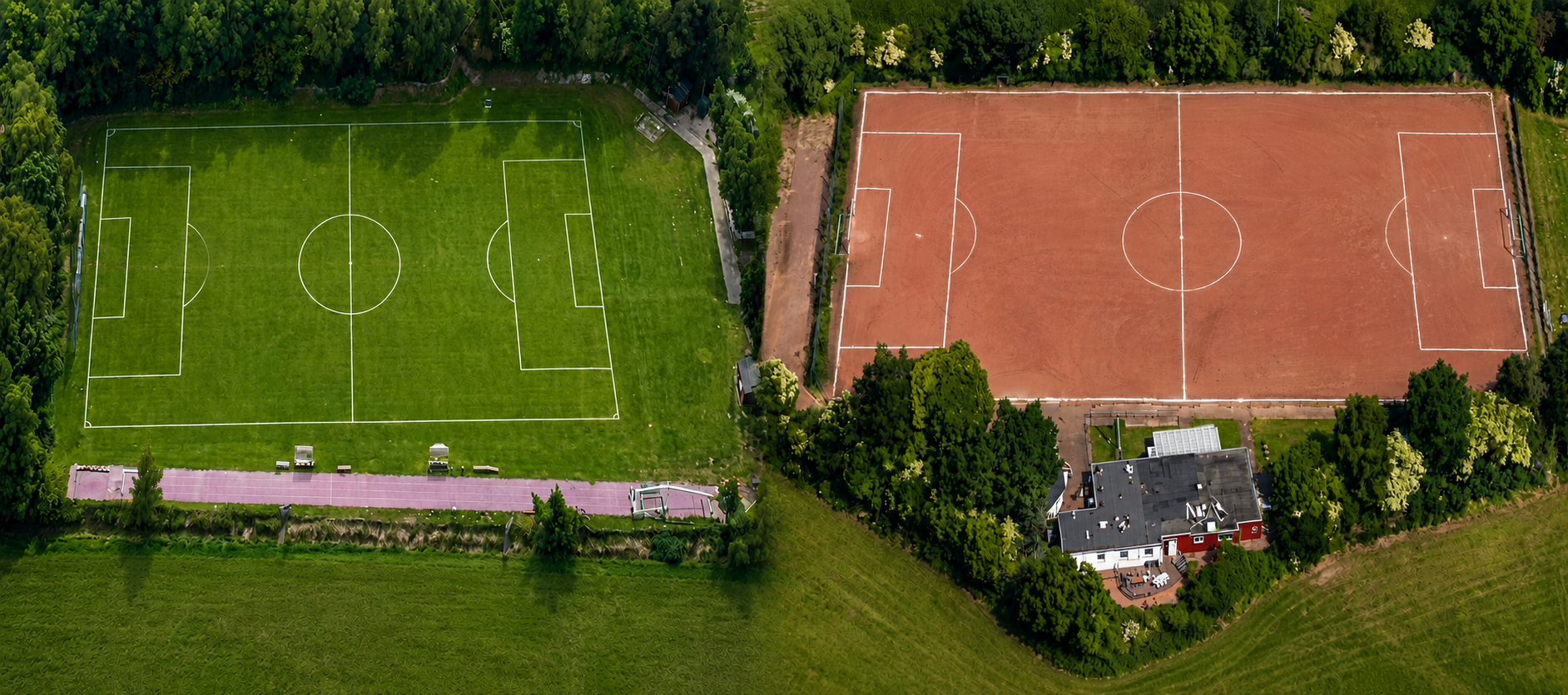 Die Fußballplätze der SG Sengwarden/Fedderwarden